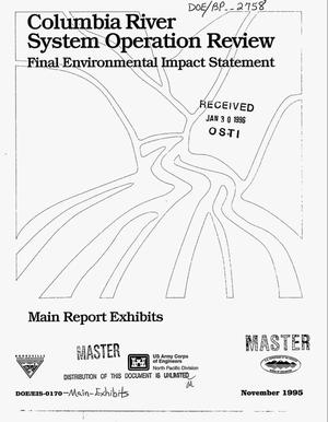 Columbia River System Operation Review : Final Environmental Impact Statement, Main Report Exhibits.
