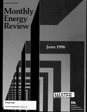 Monthly energy review June 1996
