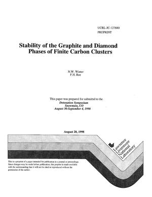 Stability of the graphite and diamond phases of finite carbon cluster