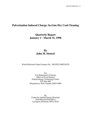 Pulverization Induced Charge: In-Line Dry Coal Cleaning