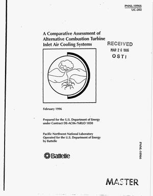 A comparative assessment of alternative combustion turbine inlet air cooling system