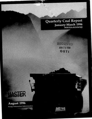 Quarterly coal report, January--March 1996