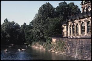 Moat around Zwinger Palace