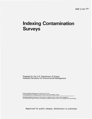 Indexing contamination surveys
