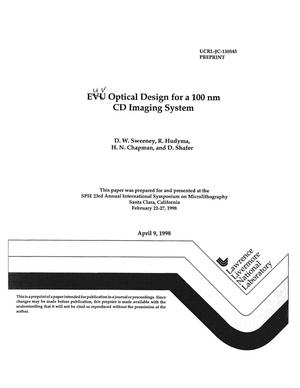 EUV optical design for 100 nm CD imaging system