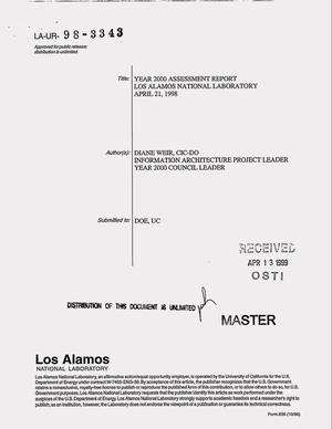 Year 2000 assessment report, Los Alamos National Laboratory