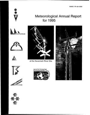 Meteorological annual report for 1995 at the Savannah River Site