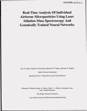 Real-Time Analysis of Individual Airborne Microparticles Using Laser Ablation Mass Spectroscopy and Genetically Trained Neural Networks