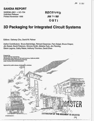 3D packaging for integrated circuit systems