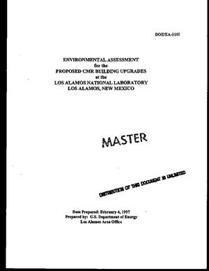 Environmental assessment for the proposed CMR Building upgrades at the Los Alamos National Laboratory, Los Alamos, New Mexico. Final document
