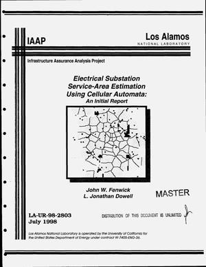 Electrical substation service-area estimation using Cellular Automata: An initial report
