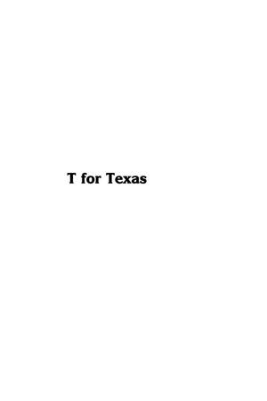Primary view of object titled 'T for Texas: a State Full of Folklore'.