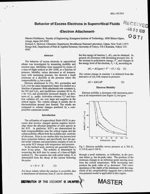 Behavior of excess electrons in supercritical fluids -- Electron attachment
