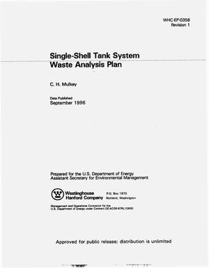 Single-shell tank system waste analysis plan