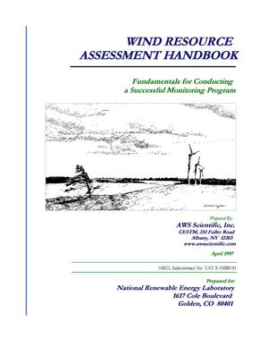 Primary view of Wind resource assessment handbook: Fundamentals for conducting a successful monitoring program