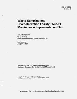 Waste Sampling and Characterization Facility (Wscf) Maintenance Implementation Plan