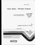 Report: Status report on Plowshare Program, [January 1996]