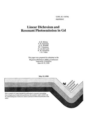 Linear dichroism and resonant photoemission in Gd 011