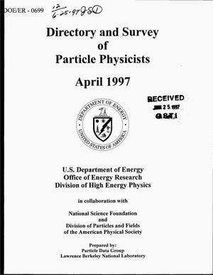 Directory and survey of particle physicists