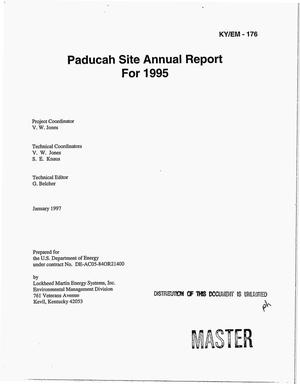 Paducah Site annual report for 1995