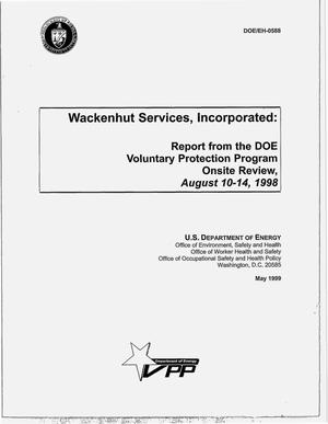 Wackenhut Services, Incorporated: Report from the DOE Voluntary Protection Program onsite review, August 10--14, 1998