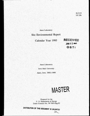 Ames Laboratory site environmental report, calendar year 1995