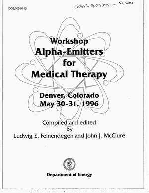 Alpha-emitters for medical therapy workshop