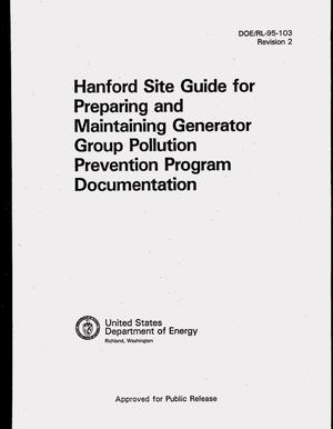 Hanford Site guide for preparing and maintaining generator group pollution prevention program documentation