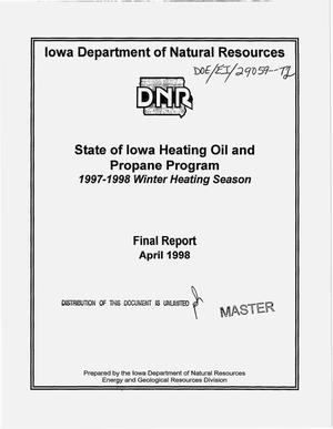 State of Iowa heating oil and propane program, 1997--1998 winter heating season: Final report