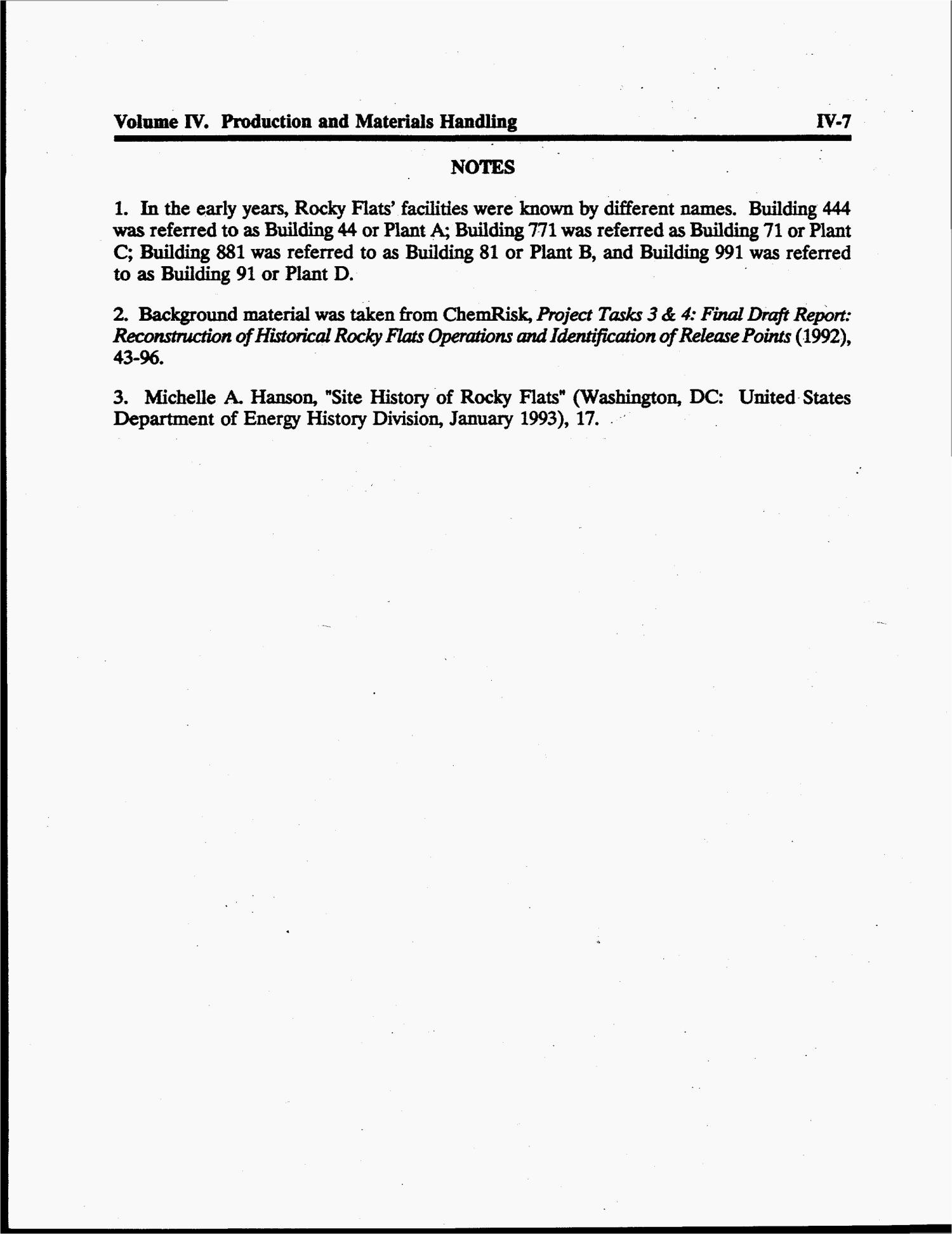 The Department of Energy`s Rocky Flats Plant: A guide to record series useful for health related research. Volume 4: Production and materials handling
                                                
                                                    [Sequence #]: 14 of 164
                                                