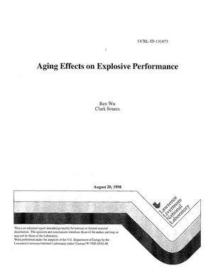 Aging effects on explosive performance