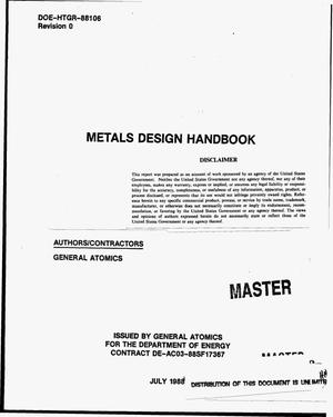 Metals design handbook