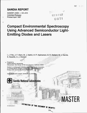 Compact environmental spectroscopy using advanced semiconductor light-emitting diodes and lasers
