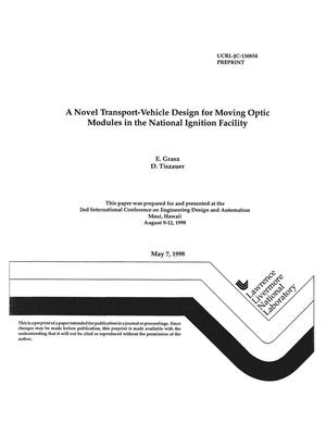 Novel transport-vehicle design for moving optic modules in the National Ignition Facility
