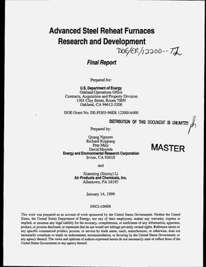 Final Report on Advanced Steel Reheat Furnaces Research and Development