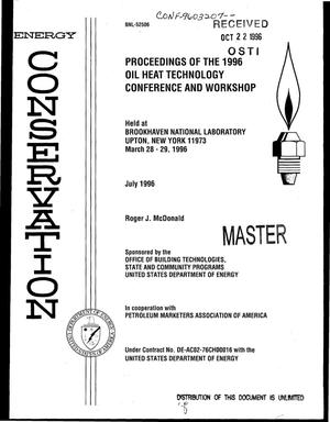 Proceedings of the 1996 oil heat technology conference and workshop