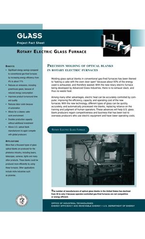 Glass: Rotary Electric Glass Furnace