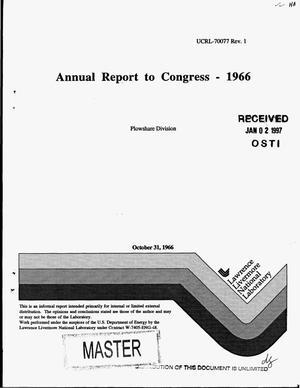 Annual Report to Congress 1966