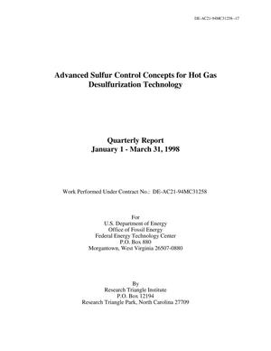 Advanced sulfur control concepts for hot gas desulfurization technology