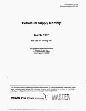 Petroleum supply monthly with data for January 1997