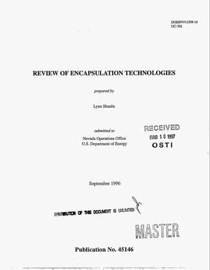 Review of encapsulation technologies