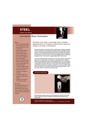 Steel: Lightweight Steel Containers