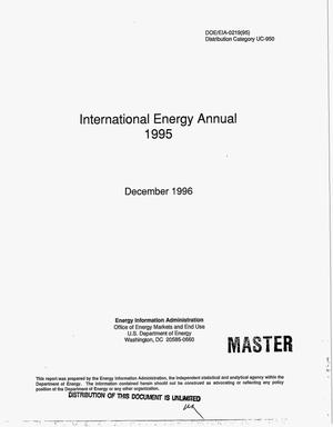 International energy annual 1995