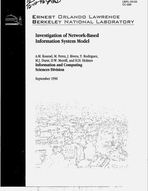 Investigation of network-based information system model