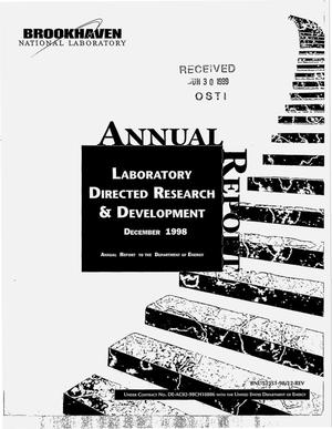 Laboratory directed research and development: Annual report to the Department of Energy