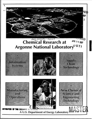 Chemical research at Argonne National Laboratory