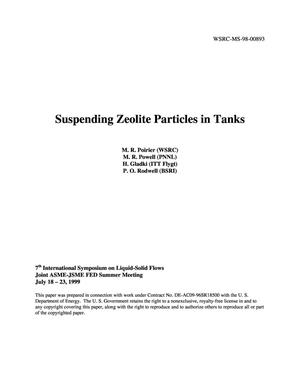 Suspending Zeolite Particles In Tanks