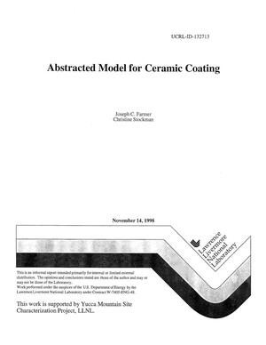 Abstracted model for ceramic coating