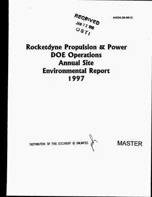 Rocketdyne Propulsion and Power DOE Operations annual site environmental report 1997