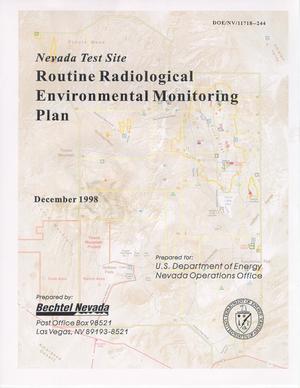 Routine Radiological Environmental Monitoring Plan. Volume 1